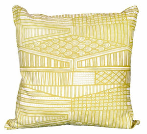 GREEN YORK FABRIC PILLOW