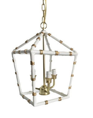 WHITE BAMBOO LANTERN