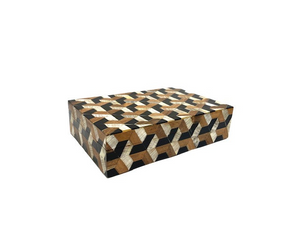 BONE AND HORN INLAY BROWN BOX