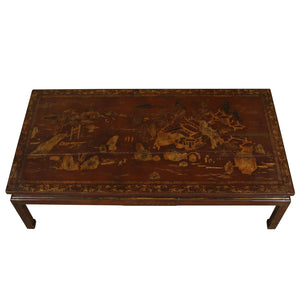 GILT DECORATED ASIAN COFFEE TABLE