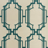 NORFOLK WALLPAPER - DRAGON GREEN ON BLANC GRASSCLOTH