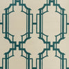 NORFOLK WALLPAPER SAMPLE - DRAGON GREEN ON BLANC GRASSCLOTH