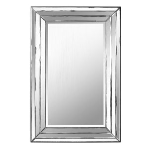 ART DECO STYLE LARGE STEPPED FRAME MIRROR