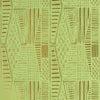 YORK WALLPAPER SAMPLE - STEM GREEN ON GOLD MYLAR