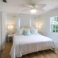PALM FROND AND TRELLIS DESIGN KING HEADBOARD
