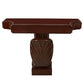 PAIR OF GROSFELD HOUSE MAHOGANY CONSOLES WITH CUT CORNER TOPS