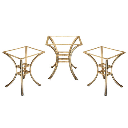 STENCILED SPLAYED LEG PEDESTAL DINING TABLE BASE