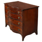 VINTAGE BOWFRONT MAHOGANY FOUR DRAWER CHEST WITH PULL-OUT SHELF
