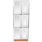 MID CENTURY MODERN TALL MIRRORED SIX PANEL CHEST
