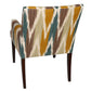 PAIR OF MODERN ARM CHAIRS NEWLY UPHOLSTERED  LEE JOFA FABRIC