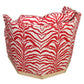 PAIR OF MID CENTURY SWIVEL CHAIRS NEWLY UPHOLSTERED IN SISTER PAIRSH RED ZEBRA CHINTZ