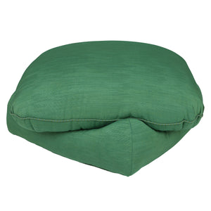 FRANCES ELKINS STYLE TURKISH OTTOMAN IN GREEN OTTOMAN FILE FABRIC