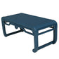 BLUE ART DECO STYLE CHINESE COFFEE TABLE