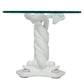 DOLPHIN FORM CARVED TABLE BASE WITH GLASS TOP