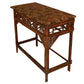 PAIR OF VINTAGE BAMBOO FRETWORK CONSOLES