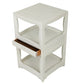 VINTAGE WHITE 1950'S MICHAEL TAYLOR END TABLE