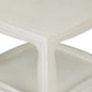 VINTAGE WHITE 1950'S MICHAEL TAYLOR END TABLE