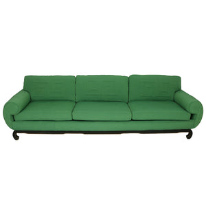 CUSTOM UPHOLSTERED JAMES MONT SOFA CIRCA 1960'S