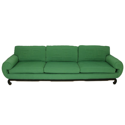 CUSTOM UPHOLSTERED JAMES MONT SOFA CIRCA 1960'S