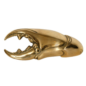 SMALL BRASS CRAB CLAW BOTTLE OPENER