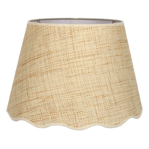 RAFFIA SCALLOPED LAMPSHADE