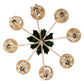 VINTAGE EIGHT ARM PINEAPPLE CHANDELIER