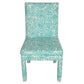 SET OF FOUR PARSONS STYLE SIDE CHAIRS IN CUSTOM MEG BRAFF DESIGNS VIENNA WOODS FABRIC