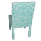 SET OF FOUR PARSONS STYLE SIDE CHAIRS IN CUSTOM MEG BRAFF DESIGNS VIENNA WOODS FABRIC