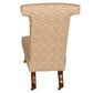 SLENDER HIGH BACK SLIPPER CHAIR UPHOLSTERED IN QUADRILLE FABRIC