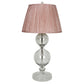 PAIR OF VAUGHAN TRIPLE GLASS BUBBLE FACETED TABLE LAMPS