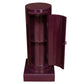 AUBERGINE CYLINDER PEDESTAL AND STORAGE CABINET