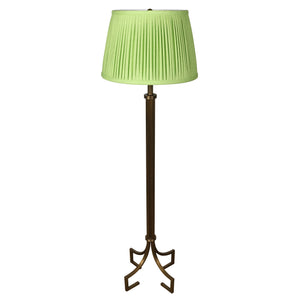 PAIR OF CONTEMPORARY BRONZE COLUMN FLOOR LAMPS