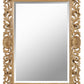 BLEACHED AND ORNATELY CARVED SHELL MOTIF MIRROR