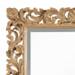 BLEACHED AND ORNATELY CARVED SHELL MOTIF MIRROR