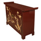 JAMES MONT STYLE VINTAGE CABINET WITH BRASS DETAILS
