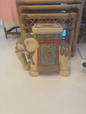 VINTAGE CHINESE HAND PAINTED ELEPHANT
