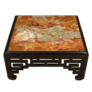 VINTAGE ASIAN ONYX TOP COFFEE TABLE