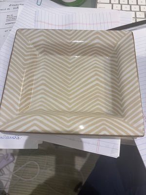 HERRINGBONE TRAY , NATURAL/WHITE.