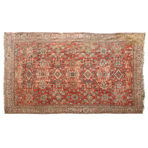 FINE ANTIQUE PERSIAN SERAPI HERIZ CARPET