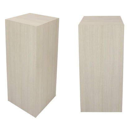 PAIR OF PAINTED WOOD RECTANGULAR PEDSTALS