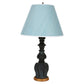 PAIR OF VINTAGE BLACK VASE LAMPS