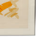FRAMED ABSTRACT PAINTING IN SHADES OF ORANGE AND YELLOW