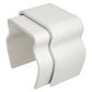 SET OF KARL SPRINGER STYLE STACKING SIDE TABLES IN PAINTED WHITE TEXTURED FINISH