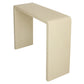 IVORY FAUX SHAGREEN WATERFALL CONSOLE