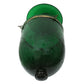 CUSTOM JADE GREEN  ETCHED JUMBO BELL JAR LANTERN