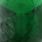 CUSTOM EXTRA LARGE DARK GREEN ETCHED BELL JAR