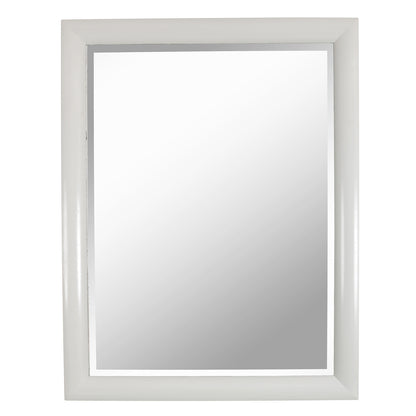 LARGE WHITE PAINTED MIRROR