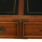 VINTAGE LEATHER AND WOOD CAMPAIGN DESK