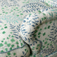 CUSTOM TUFTED ENGLISH LOVESEAT IN KATHRYN IRELAND FABRIC