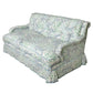 CUSTOM TUFTED ENGLISH LOVESEAT IN KATHRYN IRELAND FABRIC
